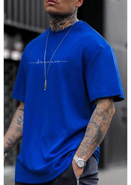 Only Trendwear Erkek Dreamer Baskılı Oversize Tshirt