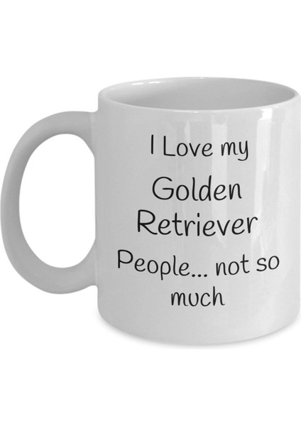 Golden Retriever Sevgilisi Kupa, Golden Retriever Kupa, Komik Köpek Sevgi,ingilizce Kupa