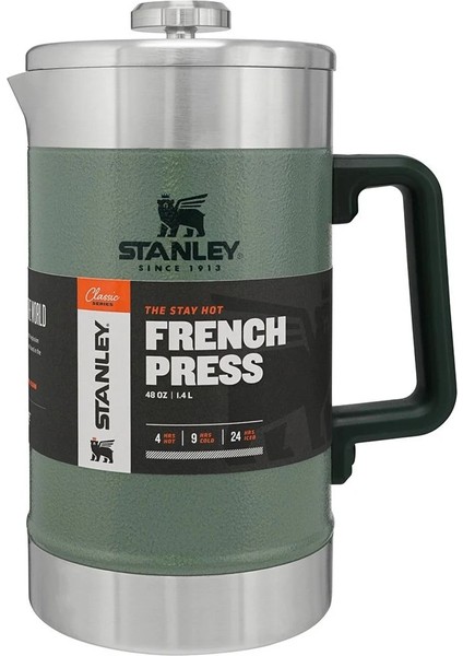 Klasik French Press Termos 1.4 Lt - Hammertone Green modelleri