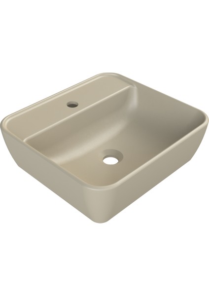 Mat Kapuçino One 46X42 cm Lavabo ( Batarya Delikli ) fiyatları