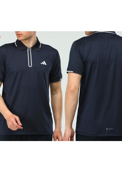 Adidas EF-4204 Erkek Polyester Mesh Polo Yaka T-Shirt