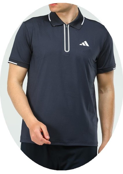 Adidas EF-4204 Erkek Polyester Mesh Polo Yaka T-Shirt