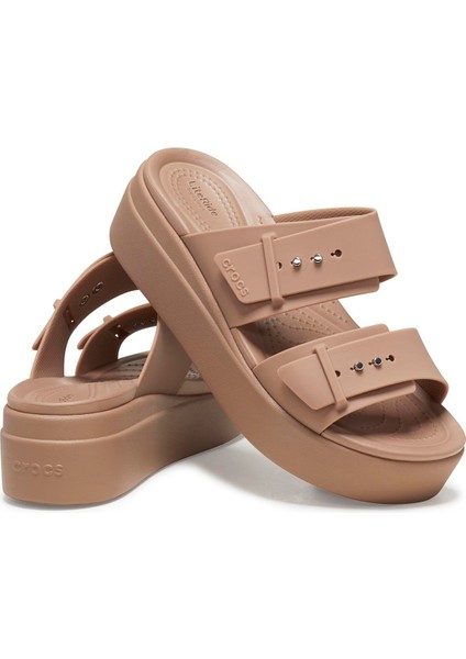 Brooklyn Buckle Low Wedge Kadın Terlik 207431-2Q9 Latte fırsatları