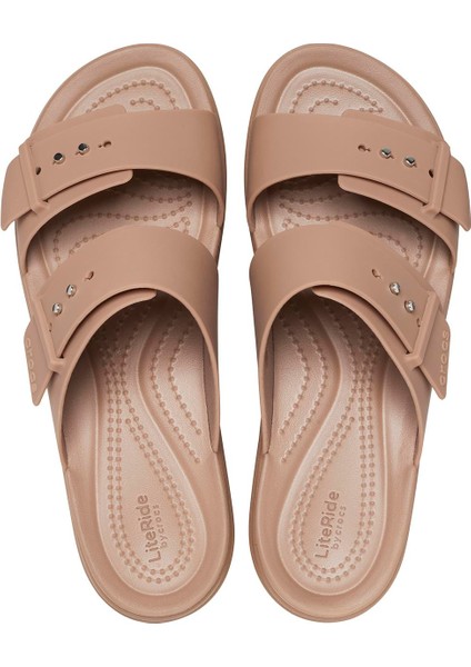 Brooklyn Buckle Low Wedge Kadın Terlik 207431-2Q9 Latte indirimleri