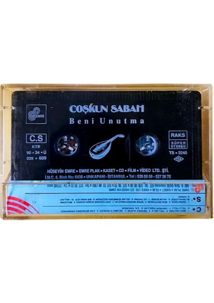 Coşkun Sabah – Beni Unutma – Aşığım Sana Kaset