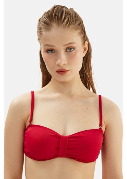 Kadın Kırmızı Straplez Bikini Üst 2503 fiyatları