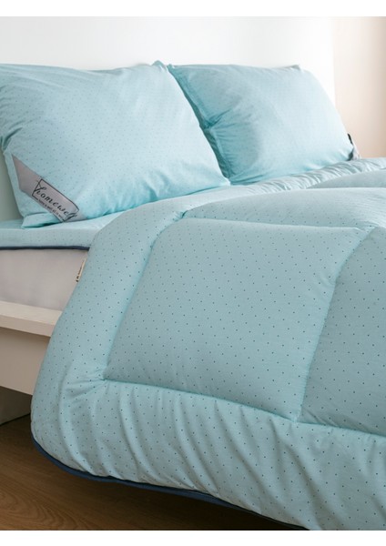 Saf Bambu Hipoalerjenik Çift Kişilik Yorgan Mint