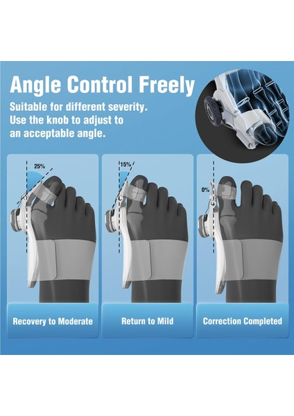 Ayarlanabilir Başparmak Kemik Düzeltici Halluks Valkus Gece Ateli Ayak Baş Parmak Ateli Bunyon Koruyucu