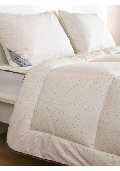 Saf Bambu Hipoalerjenik Çift Kişilik Yorgan Krem