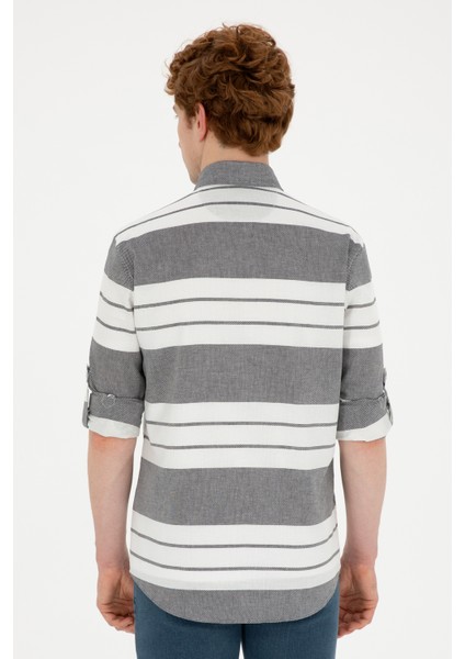 Erkek Lacivert Gömlek Desenli 50283760-VR033 indirimleri