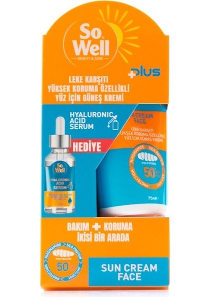 Plus Gunes Kremi SPF50+ Serum Hediyeli 75 ml