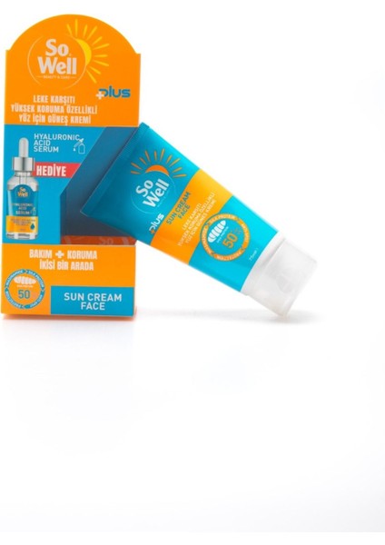 Plus Gunes Kremi SPF50+ Serum Hediyeli 75 ml