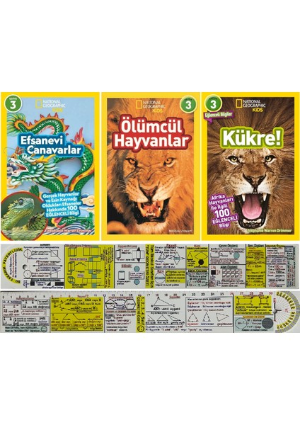 Efsanevi Canavarlar - Ölümcül Hayvanlar - Kükre! 3'lü Set - Matematik Öğreten Ayraç