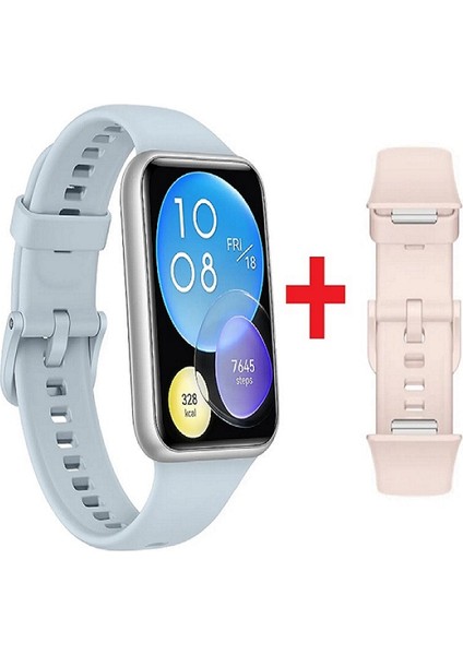 Watch Fit 2 (Mavi) + Huawei Watch Fit 2 Silikon Kordon Pembe