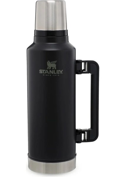 Klasik Vakumlu Paslanmaz Çelik Termos 1.9 Lt - Matte Black Pebble