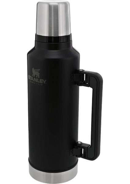 Klasik Vakumlu Paslanmaz Çelik Termos 1.9 Lt - Matte Black Pebble