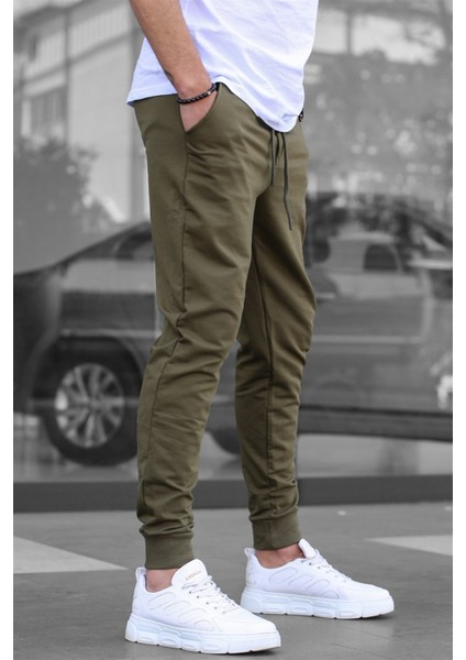 Haki Paçası Lastikli Erkek Eşofman 4821