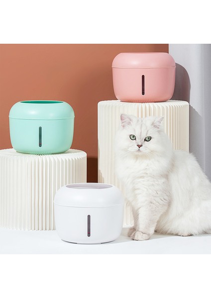 Yeşil Stil 2.5l Pet Kedi Içme Çeşmesi Gıda Otomatik Filtre Çift Kase Köpek Su Sebili Içecek Besleyici Yavru Kedi Besleme Kabı (Yurt Dışından) fırsatları