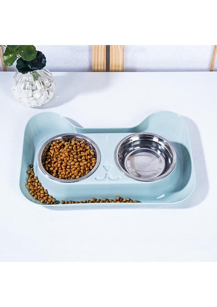 Yeşil Stil Pet Köpek Kedi Paslanmaz Çelik Çift Kase Dökülmez Gıda Su Besleme Tedarik Kedi Tepsisi Oyuncak Yemek Tepsisi Kaymaz Köpek Malzemeleri Sıcak (Yurt Dışından) indirimleri