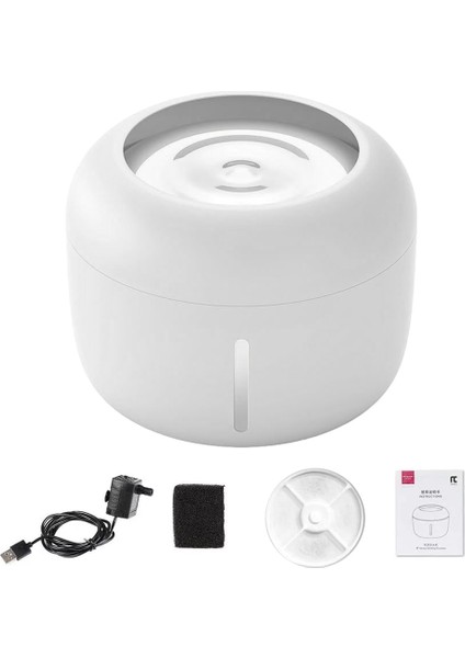 Beyaz Stil Pet Kedi Içme Kabı Besleme Suyu Akan Çeşme Otomatik Suluk Pet Köpek Kedi Içme Çeşmesi 2.5l (Yurt Dışından)