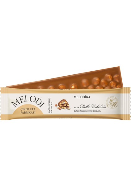 Melodi Melodika Bütün Fındıkllı Sütlü Çikolata 80 gr