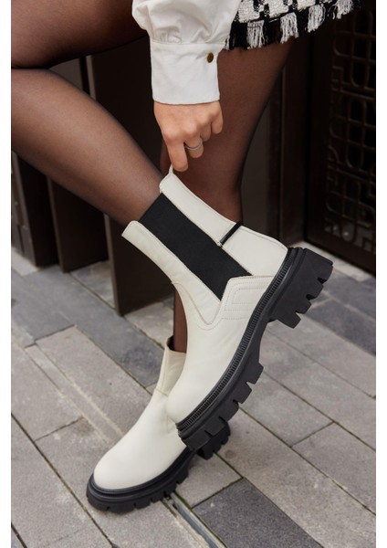 Jolly Bej Hakiki Deri Kalın Tabanlı Kadın Bot fırsatları