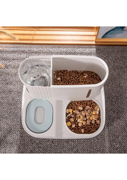 Gri Tarzı Pet Otomatik Besleyici 3l Kedi Maması Kase Köpek Su Sebili Pet Içme Çeşmesi Yavru Su Kasesi Pubby 2-In-1 Besleme Kabı (Yurt Dışından) modelleri