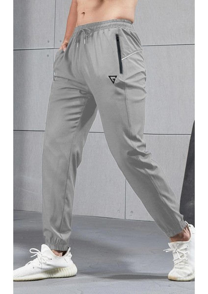 Erkek Running Reflektörlü Hızlı Kuruma Koşu Egzersiz Spor Salonu Eşofman Altı