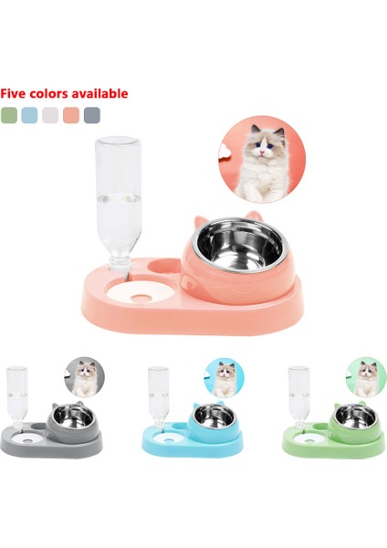 Beyaz1 Stili 500ML Pet Kase Otomatik Besleyici Köpek Kedi Maması Tencere Su Sebili Evcil Hayvan Malzemeleri Suministros Para Perros (Yurt Dışından) fırsatları