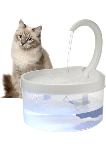 2l Otomatik Kedi Su Çeşmesi LED Elektrikli Sessiz Su Besleyici Köpek Pet Tiryakisi Kase Pet Içme Dispenseri Kedi Köpek Malzemeleri (Yurt Dışından)