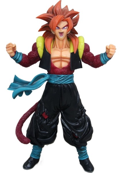 Troy Mitchel Dragon Ball Gt Super 4 Gogeta Figürü Süper Kahraman Modeli Vegeta ve Sun Wukong Kombine Vücut Modeli Süsleri (Yurt Dışından)