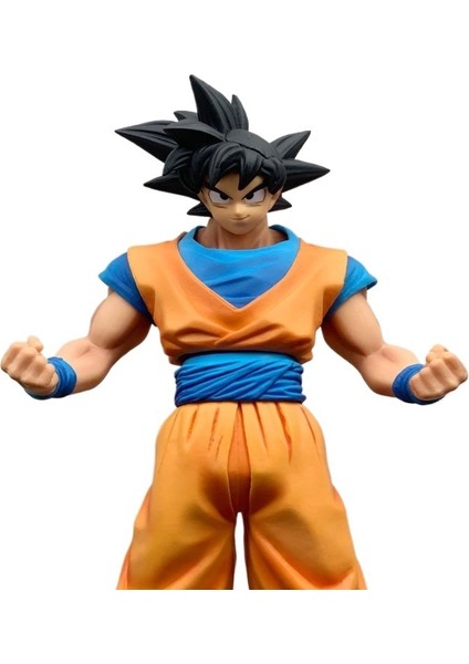 Troy Mitchel Dragon Ball Süper Büyük Set Siyah Saçlı Goku Sun Wukong Kutulu Şekil Süsleme Modeli (Yurt Dışından)