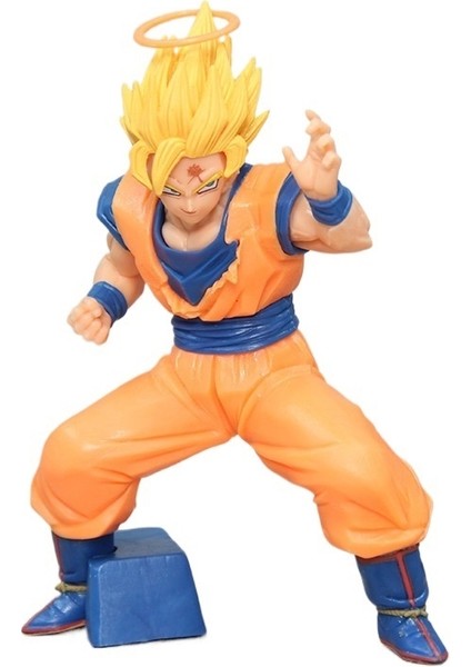 Troy Mitchel Dragon Ball Süper Saiyan Trompet Son Wukong Şeytan Vegeta Modeli El Figürü Anime Heykeli Süsleme (Yurt Dışından)