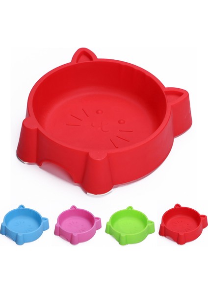 Yeşil Stil Et Kase Besleyiciler Yaratıcı Kaymaz Taşınabilir Plastik Sevimli Kedi Yüz Çok Amaçlı Kedi Kase Köpek Kaseleri Su Kaseleri Pet Malzemeleri (Yurt Dışından) indirimleri