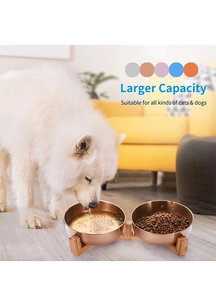 Altın Tek Kase Stili Büyük Köpek Kase Paslanmaz Çelik Altın Orta Büyük Köpekler Için Pet Kase Kediler Yuvarlak Pet Gıda Konteyner Standlı Kaseler Köpek Aksesuarları (Yurt Dışından) fiyatları