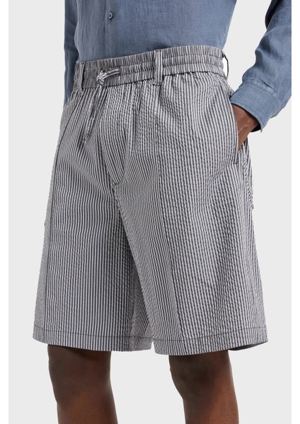 Çizgili Gofre Relaxed Fit Short Erkek Short 3D1PE2 1npız 06F8