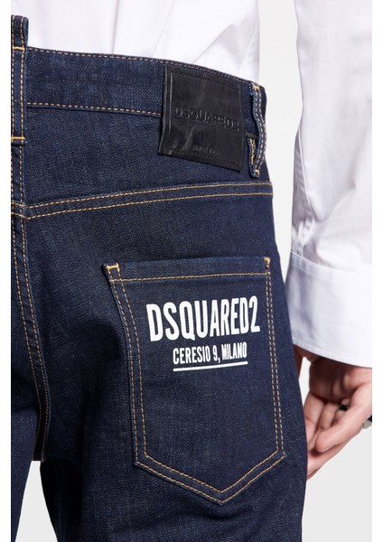 Dark Rinse Wash Streç Pamuklu Slim Fit Cool Guy Jeans Erkek Kot Pantolon S74LB1134 S30664 470 modelleri