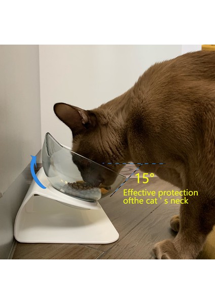 Beyaz Tek Stil Kedi Kase Köpek Kase Kaymaz Çift Standlı Pet Besleme Kedi Su Kasesi Kediler Için Mama Köpekler Için Pet Kaseler Besleyici Ürün Malzemeleri (Yurt Dışından) fiyatları