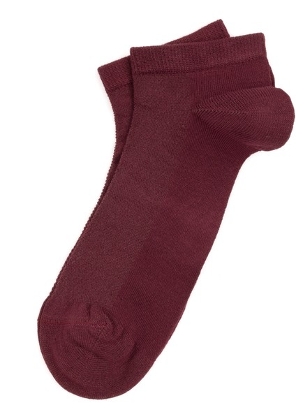 Erkek Erkek Bambu Karışımlı Bordo Patik Basic Çorap 50291764-900