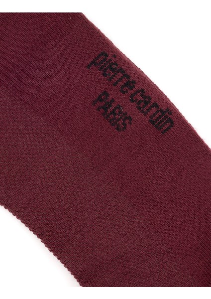 Erkek Erkek Bambu Karışımlı Bordo Patik Basic Çorap 50291764-900