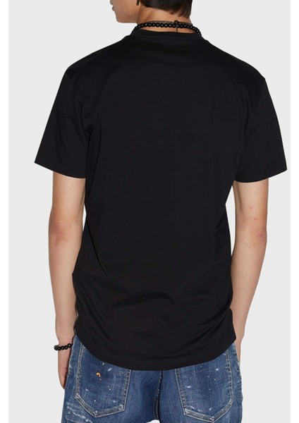 Logolu % 100 Pamuk Bisiklet Yaka Regular Fit T Shirt Erkek T Shirt S74GD1092 S23009 900 fiyatları