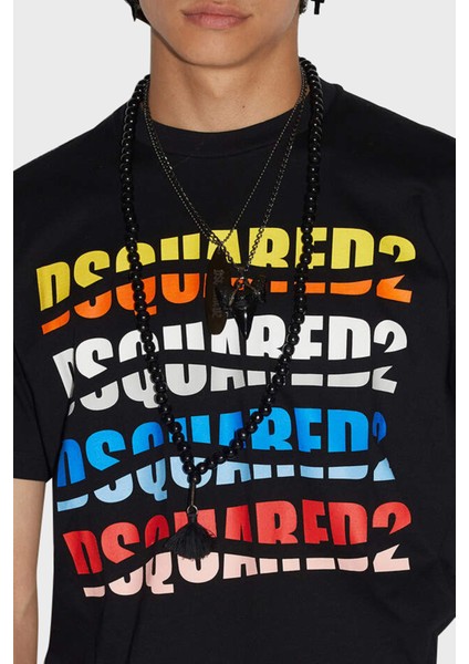 Logolu % 100 Pamuk Bisiklet Yaka Regular Fit T Shirt Erkek T Shirt S74GD1092 S23009 900 modelleri