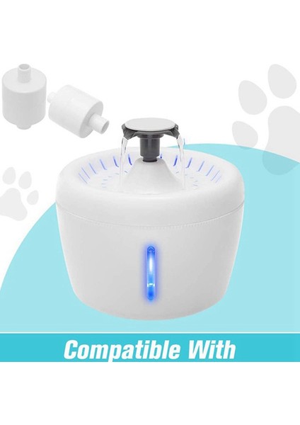 Beyaz Stil Su Fıskiyesinde Filtre Köpek Içme Sebili Filtre Akan Tatlı Waterloop Filtre Otomatik (Yurt Dışından)