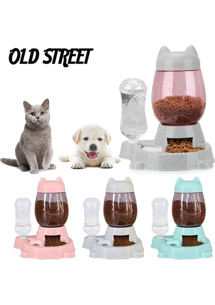 Beyaz Stil 2l 2.2l Pet Köpek Kedi Köpekler Için Otomatik Besleyici Kase Içme Suyu 528ML Şişe Yavru Kedi Kaseler Yavaş Gıda Besleme Konteyner Malzemeleri (Yurt Dışından) modelleri
