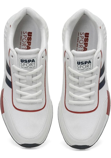 U.S. Polo Assn. Drago 4fx Beyaz Erkek Sneaker-Beyaz-Lacivert -Kırmızı