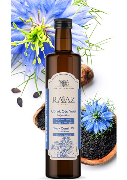 Çörekotu Yağı 250 ml + Chia Tohumu 500 gr + Keten Tohumu 500 gr Avantajlı 3'lü Set fırsatları