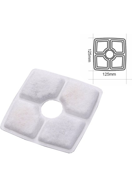 Kutu Stili ile 6 Adet Kare Kedi Çeşmesi Aktif Karbon Filtre Paketi Pet Içme Çeşmesi Su Sebili Için Dolum Yedek Filtreler (Yurt Dışından) fırsatları