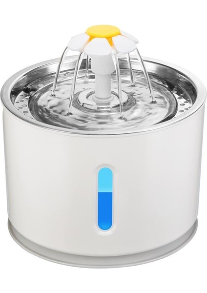 Bir Stil Stili 2.4l Otomatik Pet Kedi Su Çeşmesi LED Elektrikli USB ile Köpek Kedi Pet Dilsiz Tiryakisi Besleyici Kase Pet Içme Çeşmesi Dispenseri (Yurt Dışından)