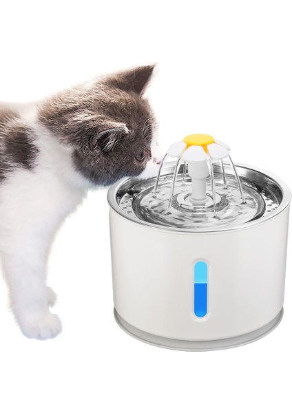 Bir Stil Stili 2.4l Otomatik Pet Kedi Su Çeşmesi LED Elektrikli USB ile Köpek Kedi Pet Dilsiz Tiryakisi Besleyici Kase Pet Içme Çeşmesi Dispenseri (Yurt Dışından) modelleri