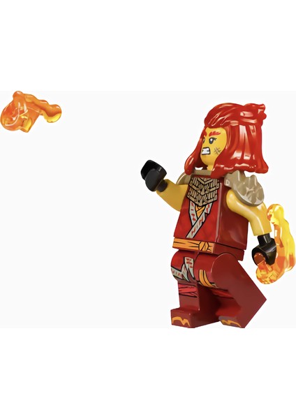 Ninjago - Yeni Wyldfyre Dark Red Tunic Orijinal Minifigür